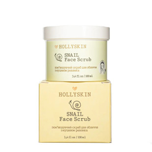 Скраб для обличчя з муцином равлика Hollyskin Snail Face Scrub 100 мл